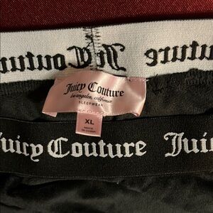 Juicy Couture Black Lounge Pants with Logo Waistband